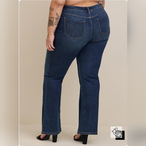 Torrid Luxe Slim Boot Super Stretch Mid-Rise Jean, New w/ tags - Picture 3 of 6